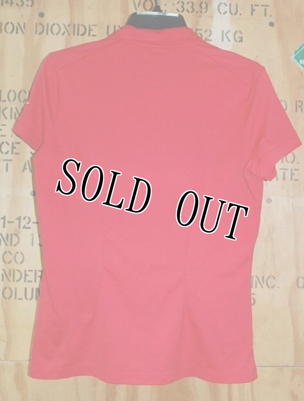 画像2: 米軍放出品 　US NAVY　WOMEN'S　ポロシャツ　NIKEレッド　LARGE (2)