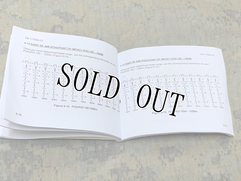 画像4: 米軍実物　OPERATORS MANUAL FOR THE SIGHT UNIT SU-260/P   MACHINE GUN DAY OPTIC (MDO)マニュアル (4)