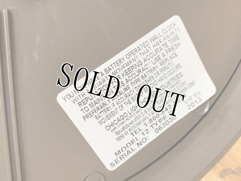 画像4: 米軍実物 SKILCRAFT 24時間 壁掛け時計 (4)