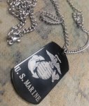 画像2: 米海兵隊放出品　USMC クリスチャン　ドッグタグ　ネックレス (2)