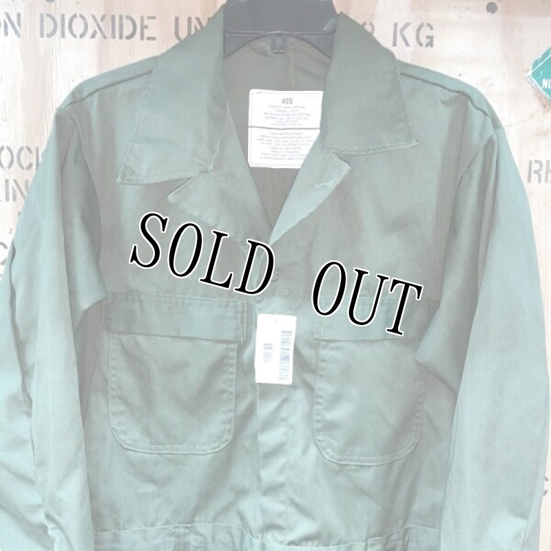 画像2: 米軍実物 カバーオール/つなぎ　42S　OD (2)