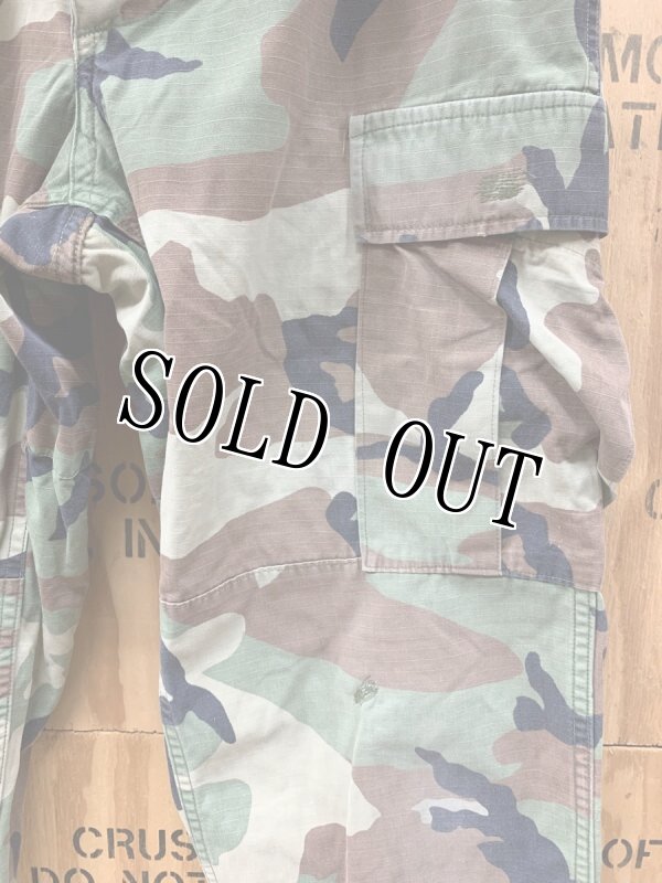 画像2: 米軍実物,ウッドカモ 迷彩パンツ S-REGULAR (2)