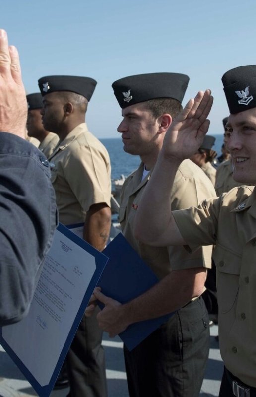 画像2: 米軍実物 US NAVY ギャリソン キャップ 7 1/2 (2)