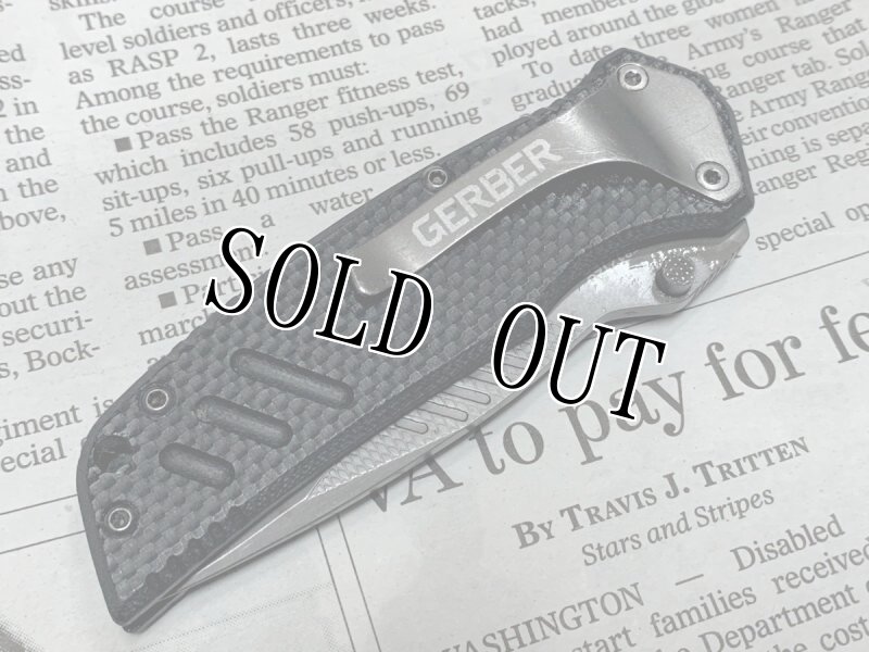 画像5: 米軍放出品 GERBER ボタンロック ホールディング ナイフ (5)