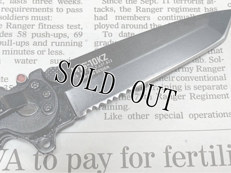 画像4: 米軍放出品 CRKT M16-10KZ Tanto  (Partially Serrated) Folding Knife (4)