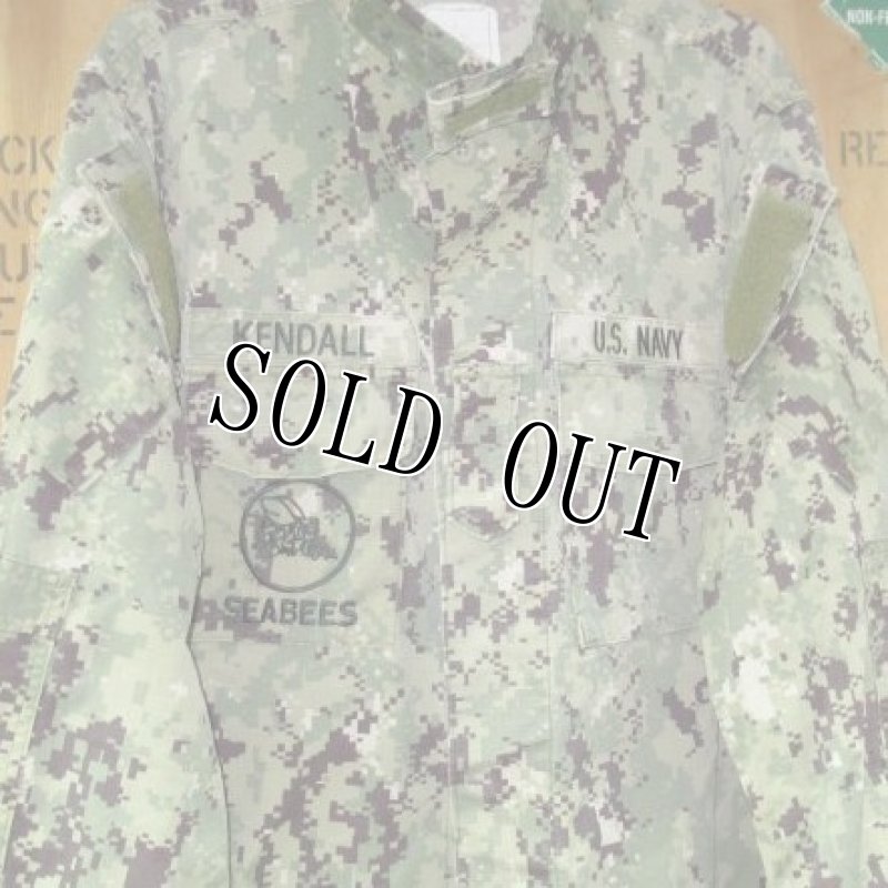 画像2: 米軍実物,US NAVY, AOR2 NUW 迷彩ジャケット TYPEIII L-R (2)