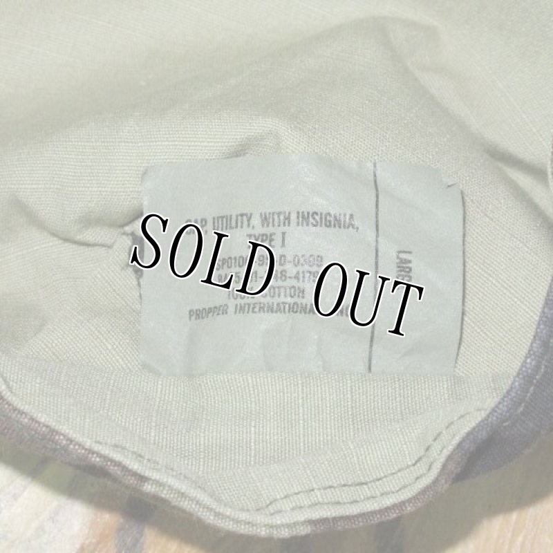 画像5: 米軍実物,USMC CAP UTLITY,WITH INSIGNIA TYPEI LARGE (5)