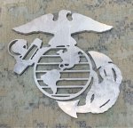 画像2: 米軍放出品 USMC GLOBE & ANCHOR ALUMINUM WALL ART (2)