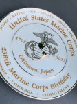 画像3: 米軍放出品　U,S,MARINE 2013　記念皿　バースデー　2枚セット (3)