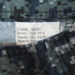 画像5: 米軍実物　US NAVY,　迷彩パンツ 　L-SHORT (5)