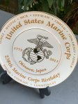 画像2: 米軍放出品　U,S,MARINE 2013　記念皿　バースデー　2枚セット (2)