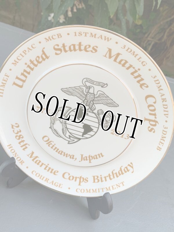 画像2: 米軍放出品 U,S,MARINE 2013 記念皿 バースデー  (2)