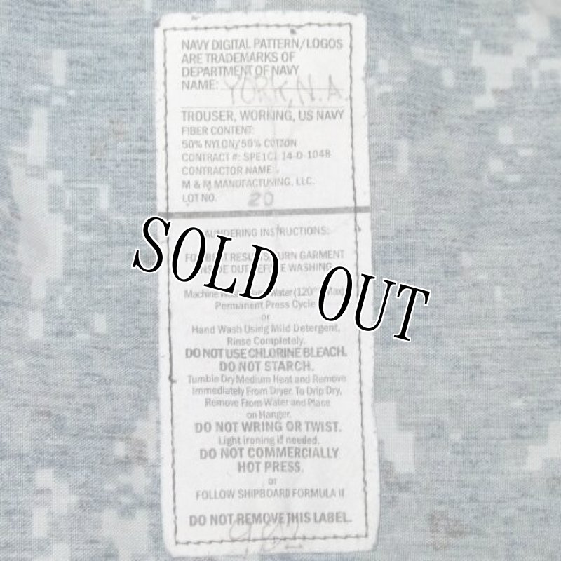 画像4: 米軍実物　US NAVY,　迷彩パンツ 　L-REGULAR (4)