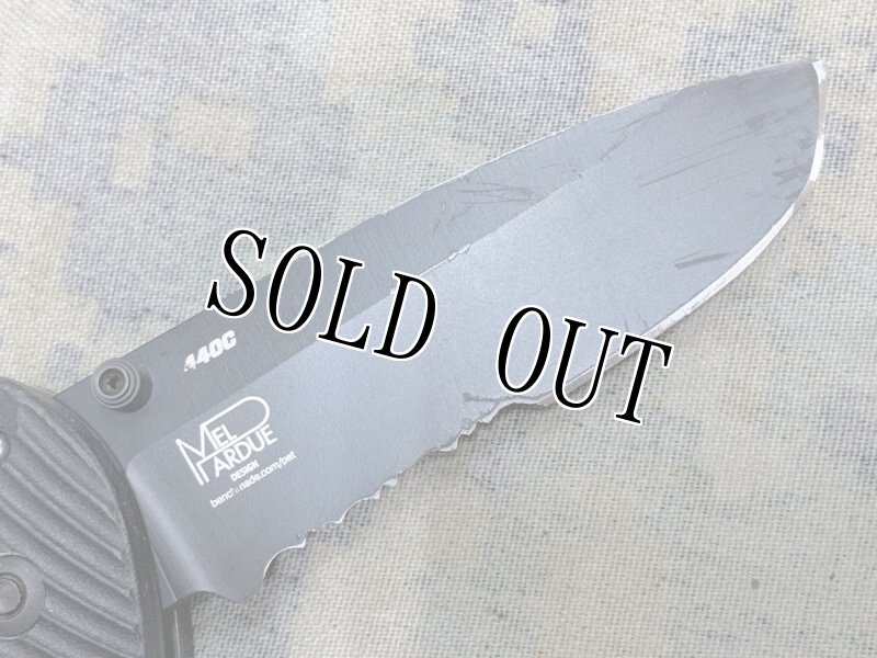 画像3: 米軍放出品 BENCHMADE 522 SBK PRESIDIO ULTRA MEL PARDUE 440C  (3)