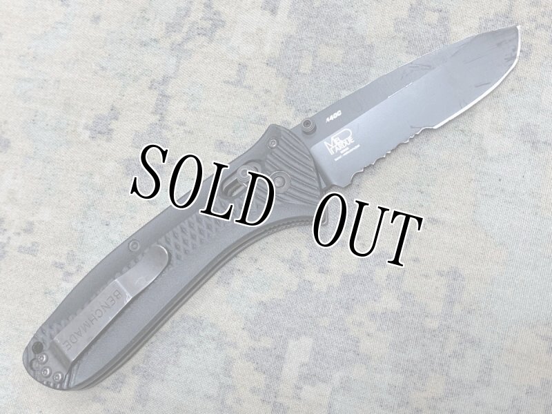 画像2: 米軍放出品 BENCHMADE 522 SBK PRESIDIO ULTRA MEL PARDUE 440C  (2)