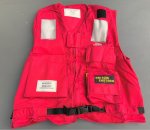 画像1: 米軍実物　LIFE RESERVER VEST　レッド　L (1)