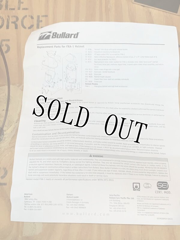 画像14: 米軍実物 Bullard ファイヤーマン 消防士 ヘルメット LEDライト  (14)