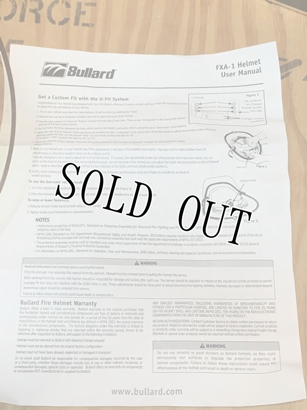 画像13: 米軍実物 Bullard ファイヤーマン 消防士 ヘルメット LEDライト  (13)