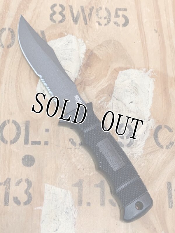 画像2: 米軍放出品 SOG SEAL PUP アウトドア ガーデン ノコ コンバット ナイフ   (2)