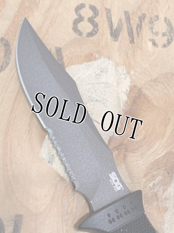 画像3: 米軍放出品 SOG SEAL PUP アウトドア ガーデン ノコ コンバット ナイフ   (3)