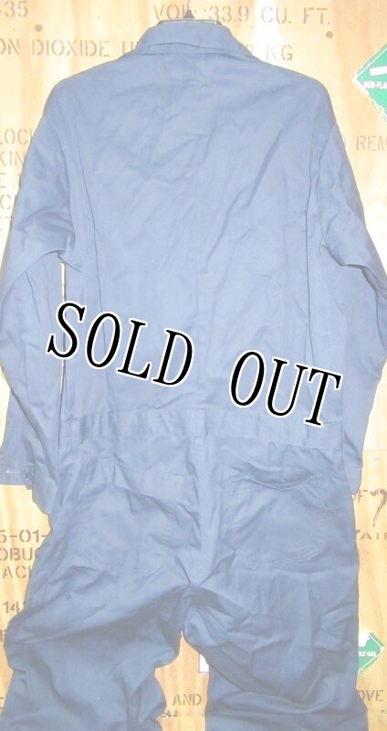 画像4: 米軍実物 カバーオール/つなぎ　46R 紺 (4)