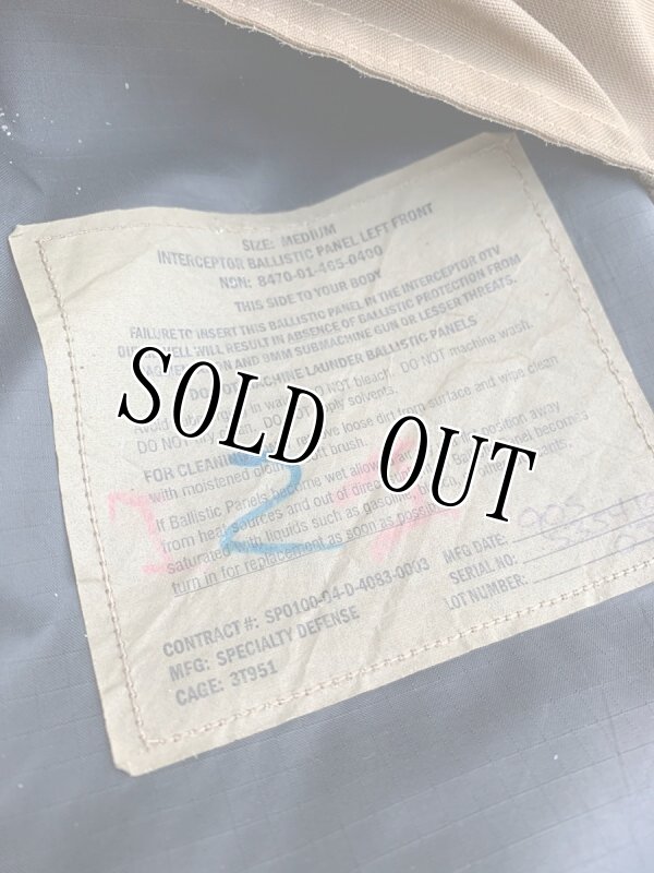 画像12: 米軍実物 インターセプターボディーアーマーセット L (12)