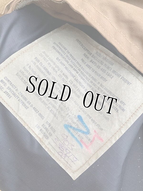 画像11: 米軍実物 インターセプターボディーアーマーセット L (11)