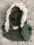 画像2: 米軍実物 HOOD WINTER W/SYNTHETIC FUR RUFF OG-107 (2)