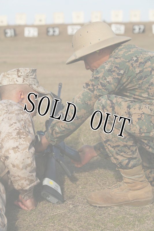 画像13: 米軍実物 USMC RIFLE INSTRUCTOR  SUN HELMET  (13)