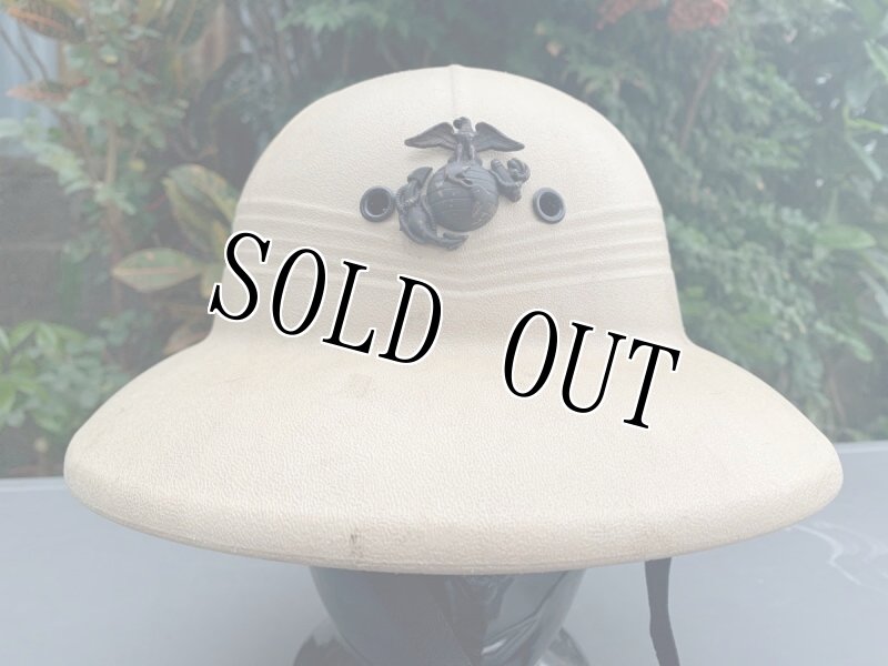 画像2: 米軍実物 USMC RIFLE INSTRUCTOR  SUN HELMET  (2)