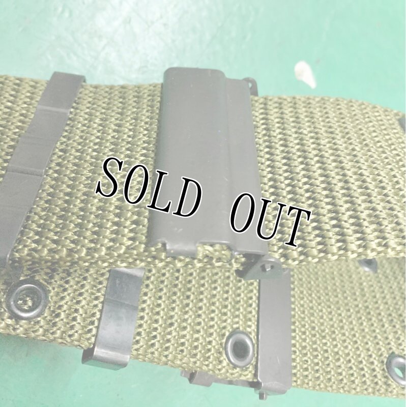 画像4: 米軍実物 LC-2 OD ピストル ベルト 強化ナイロン 金属バックル 1977年製 (4)