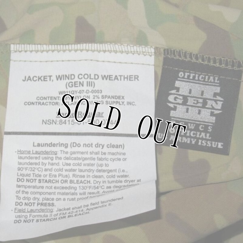 画像5: 米軍実物,GENIII MC L4 TOP JACKET,WIND COLD WEATHER　L-R (5)