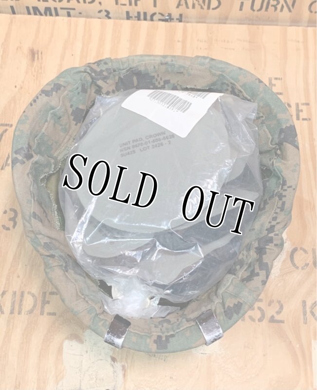 画像12: 海兵隊実物 USMC LWH ライトウェイト   ヘルメット カバー/マウント セット M (12)