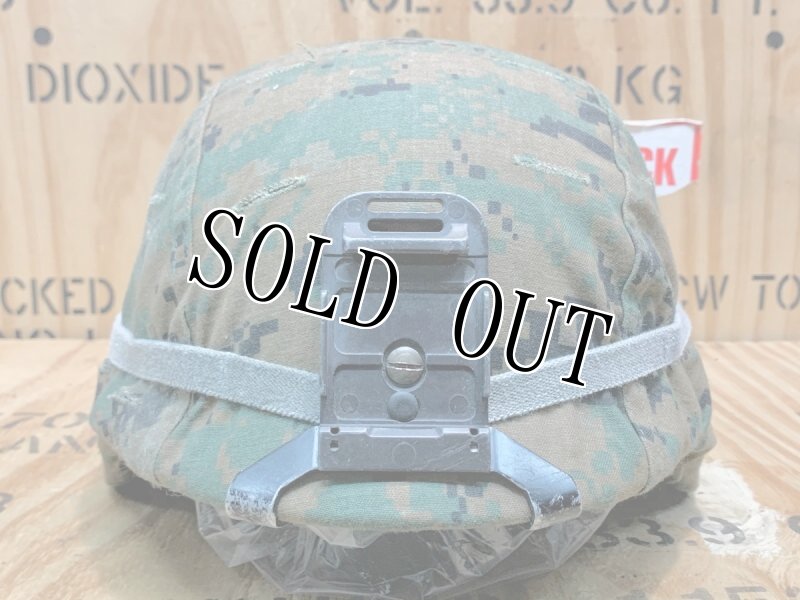 画像2: 海兵隊実物 USMC LWH ライトウェイト   ヘルメット カバー/マウント セット M (2)