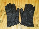 画像1: 米軍実物  GLOVES UNISEX,BLACK LEATHER DRESS　レザー グローブ　9 (1)