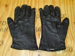 画像2: 米軍実物  GLOVES UNISEX,BLACK LEATHER DRESS　レザー グローブ　9 (2)