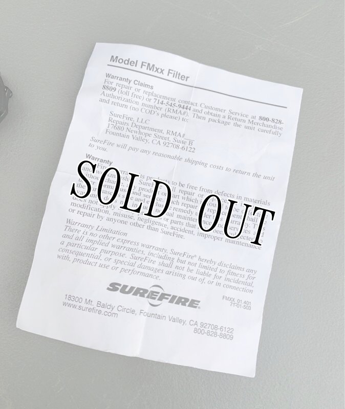 画像7: 米軍実物 Surefire  FM33 IR 赤外線 フィルター (7)