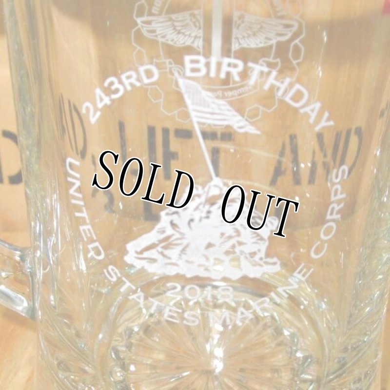 画像2: 米軍実物　USMC　243RD BIRTHDAY 2018 　ジョッキグラス　2個セット (2)