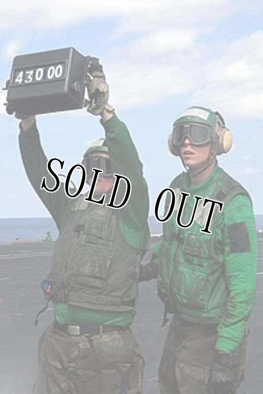 画像2: 米海軍実物 U.S. Navy Flight Deck  Jersey Green Turtleneck (2)