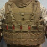 画像1: 米軍実物 USMC チェストリグ コヨーテ 海兵隊 mcpc imtv  (1)