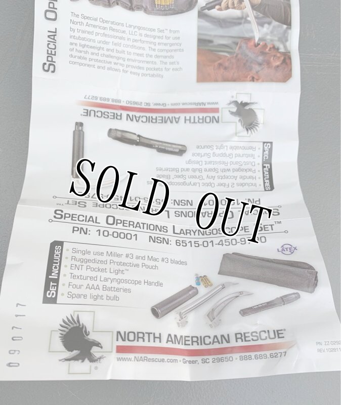 画像10: 米軍放出品 NAR SPECIAL OPERATIONS LARYNGOSCOPE SET  (10)