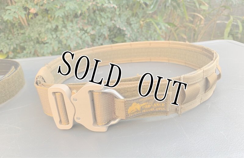 画像2: 海兵隊実物 オードナンス製 MOLLE SYSTEM D-RING   タクティカル ガンファイターベルト  CB LARGE (2)