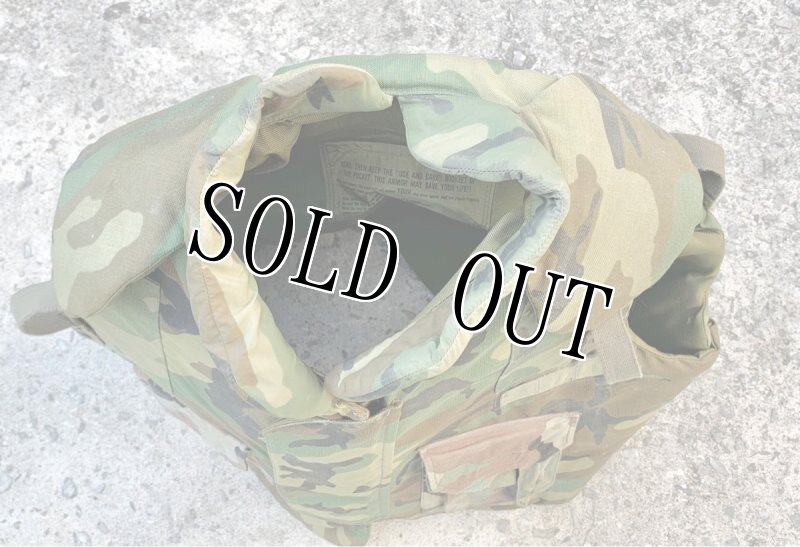 画像11: 米軍実物 M1  ボディアーマー ウッドランド 防弾チョッキ (11)