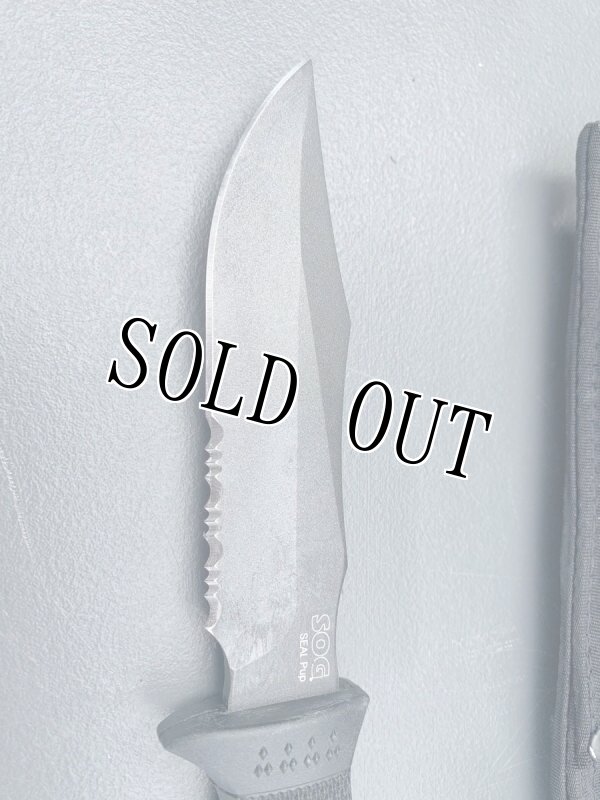 画像3: 米軍放出品 SOG SEAL PUP アウトドア ガーデン ノコ コンバット ナイフ   (3)