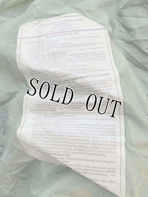 画像8: 米海兵隊実物 モジュラースリーピングバッグ 4点セット (8)