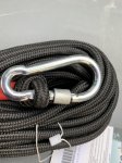 画像2: 米軍放出品 NIECOR クライミングロープ 釣りマグネットロープ 20M 安全ロック付き  (2)