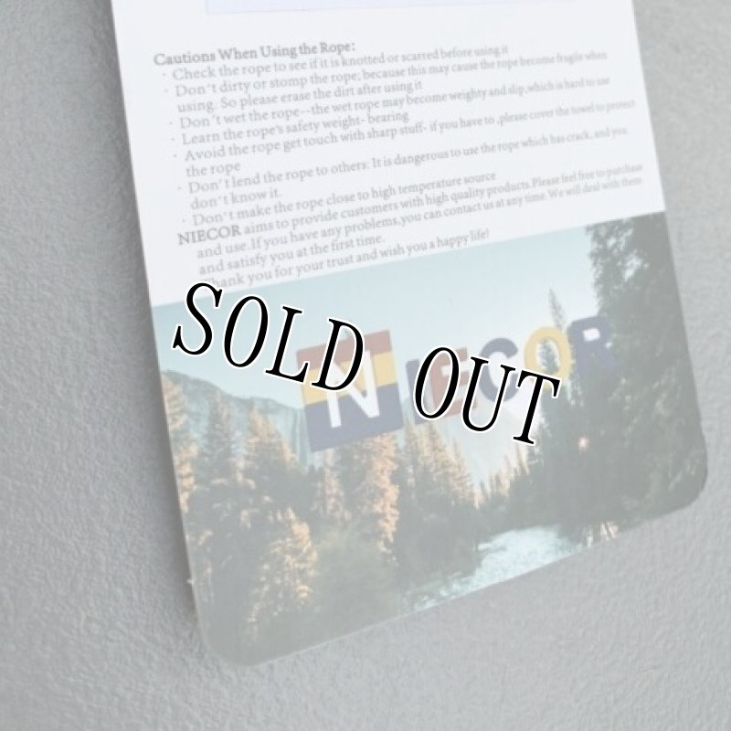 画像4: 米軍放出品 NIECOR クライミングロープ 釣りマグネットロープ 20M 安全ロック付き  (4)