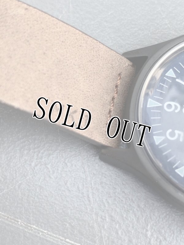 画像3: 米軍放出品  TIMEX 40MM ミリタリー アナログ     レザー ベルト  (3)