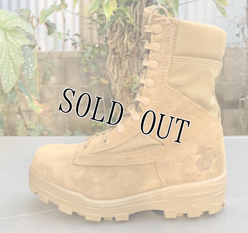 画像2: 米海兵隊実物 BATES デザートマーパットブーツ　8W (2)