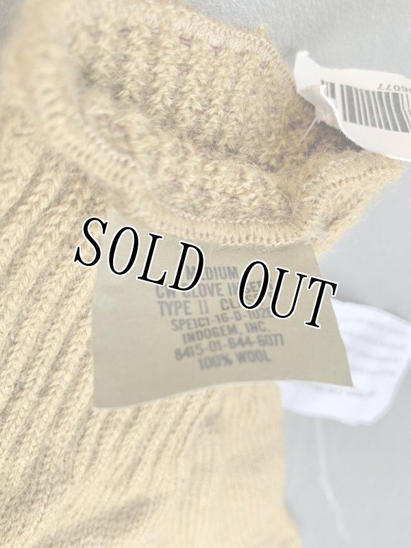 画像4: 米軍実物 GLOVE INSERT CW LIGHTWEIGHT 軍手 コヨーテ M (4)